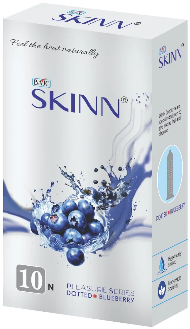SKINN — Blueberry condom retail pack